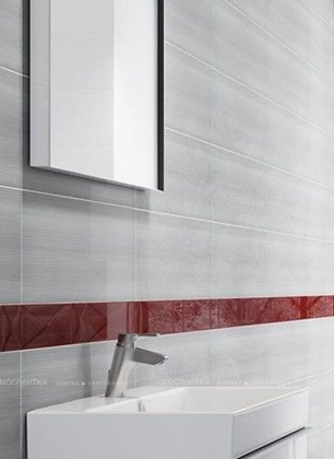 Плитка настенная Delicate Lines темно-серый 25х75 (O-DEL-WTU401) (6шт/1,125м2), м2