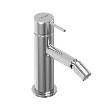 LEAF-BSM-L-GM Смеситель для биде однорычажный, с донным клапаном, исполнение Gunmetal PVD