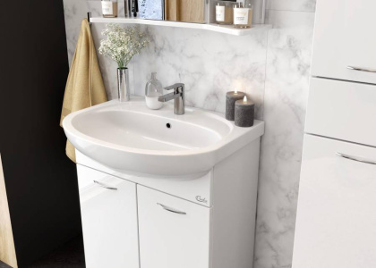 Тумба Onika Стелла 65 напольная, белая (ум. Стелла 65)