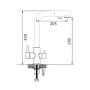 Смеситель для кухни со встроенным фильтром (краном) под питьевую воду Shevanik S328 S328C