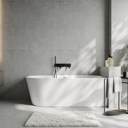 Акриловая ванна ABBER AB9502-1.4 R белая