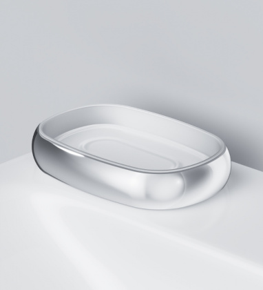 A3031200 Sensation, Стеклянная мыльница, отдельно стоящая, хром, шт