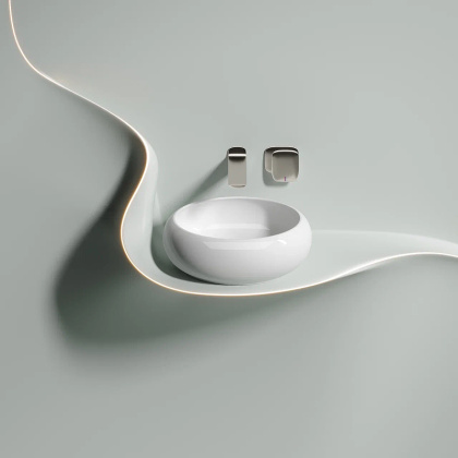 Умывальник чаша накладная круглая Element 360*360*120мм Умывальник чаша накладная круглая Element 360*360*120мм