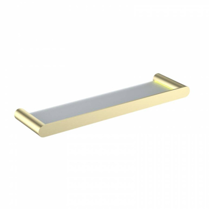 Полка стеклянная Timo Saona 13072/17 золото матовое Полка стеклянная Timo Saona 13072/17 золото матовое