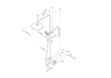Душевая система Am.Pm Gem F0790510