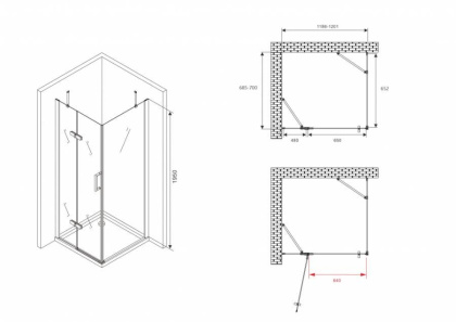 Душевой уголок ABBER Zart AG08120-S71 Душевой уголок ABBER Zart AG08120-S71