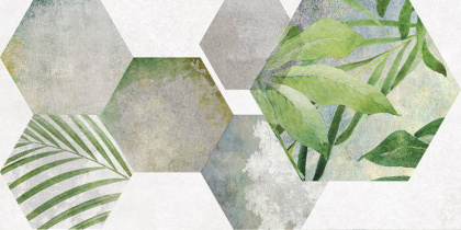 Плитка настенная 34090 Focus зеленый ботаника 25*50 (12шт/1,5м2),м2