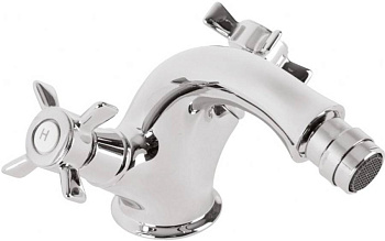 LORD-BS1-01 Смеситель на биде c донным клапаном хром, ручки хром