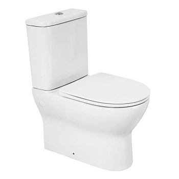 ENERGIA Чаша унитаза с сиденьем дюропласт soft close, P-trap BB8134CPR/SC ENERGIA Чаша унитаза с сиденьем дюропласт soft close, P-trap BB8134CPR/SC