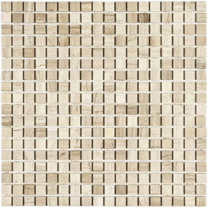 Мозаика натуральный камень Dunes-15 slim полированная (чип 4*15*15) 30,5*30,5(25шт.-1,4м2), м2 Мозаика натуральный камень Dunes-15 slim полированная (чип 4*15*15) 30,5*30,5(25шт.-1,4м2), м2