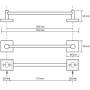 Полотенцедержатель 300 мм