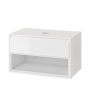 Тумба под накладную раковину EXCELLENT Tuto 80 см (белый/белый), 1 ящик Тумба под накладную раковину EXCELLENT Tuto 80 см (белый/белый), 1 ящик