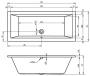 Акриловая ванна RIHO LUSSO 170-75