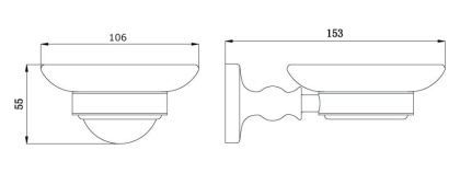 Мыльница стеклянная RUSH Crete (CR35411) Мыльница стеклянная RUSH Crete (CR35411)