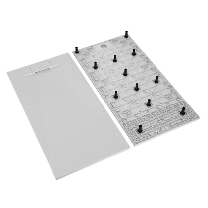 Душевой поддон  80*100*26 RGW TUS-108W Белый/Прямоуг Ø 90 мм 