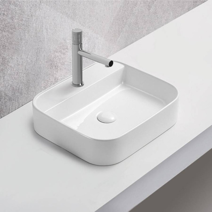 Раковина керамическая Vincea VBS-50550, 500*400*110, накладная, цвет белый Раковина керамическая Vincea VBS-50550, 500*400*110, накладная, цвет белый