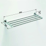 Полка для полотенец Bemeta Omega 104105082 Хром