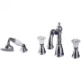 Смеситель врезной на 4 отв., Camelia хром_Комплект Смеситель врезной на 4 отв., Camelia хром_Комплект