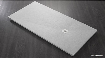 PLATO/BASE/NINETY/SLATE/ANG/BLANCO/90x90 Поддон радиусный из искусственного мрамора (акрон) с сифоном и решеткой из нерж. стали в комплекте Форма:R Цвет Blanco  PLATO/BASE/NINETY/SLATE/ANG/BLANCO/90x90 Поддон радиусный из искусственного мрамора (акрон) с сифоном и решеткой из нерж. стали в комплекте Форма:R Цвет Blanco