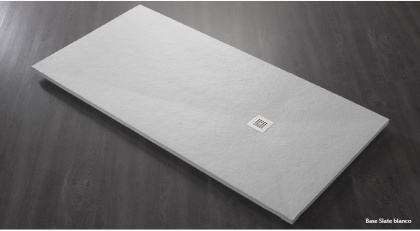 PLATO/BASE/NINETY/SLATE/ANG/BLANCO/90x90 Поддон радиусный из искусственного мрамора (акрон) с сифоном и решеткой из нерж. стали в комплекте Форма:R Цвет Blanco  PLATO/BASE/NINETY/SLATE/ANG/BLANCO/90x90 Поддон радиусный из искусственного мрамора (акрон) с сифоном и решеткой из нерж. стали в комплекте Форма:R Цвет Blanco