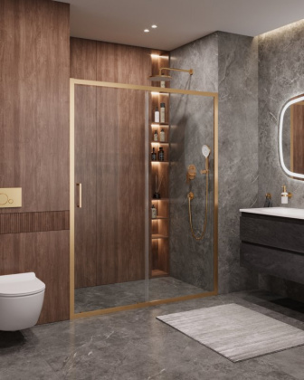 MOLVENO-BF-1-130-C-Cr-IV Душевая дверь