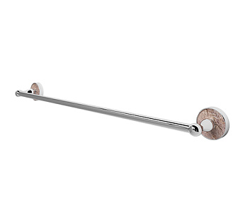 Штанга для полотенец Nau, 67х6х8 см, хром и белый, K-7730