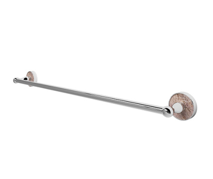 Штанга для полотенец Nau, 67х6х8 см, хром и белый, K-7730