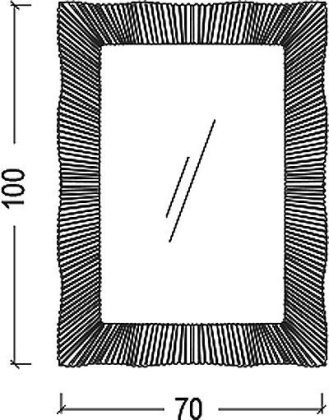Зеркало SOHO черный глянец с подсветкой, 70х100 558 Boheme Зеркало SOHO черный глянец с подсветкой, 70х100 558 Boheme