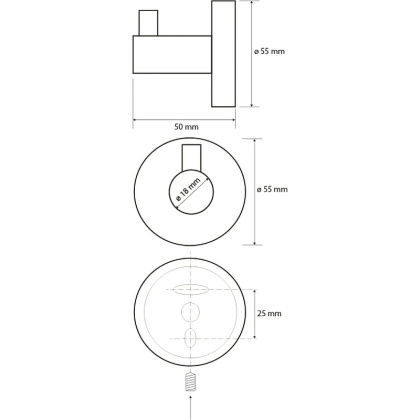 Крючок для полотенец Bemeta Neo 104106025 Нержавеющая сталь