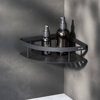 A7454122 Sense L Полка для душа угловая, черный A7454122 Sense L Полка для душа угловая, черный