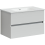 Тумба подвесная SANCOS Urban 790х450х550, c двумя ящиками оснащенными доводчиками, белый глянец , арт. UR80W