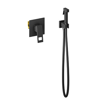 Смеситель Timo Briana 7189/03SM с гигиеническим душем, черный