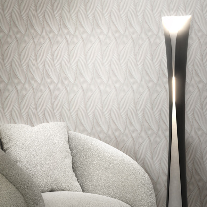 Обои виниловые Трессаж мотив, белый Обои виниловые Трессаж мотив, белый