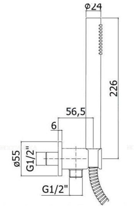 Душевой гарнитур Paffoni Master ZDUP094BO Душевой гарнитур Paffoni Master ZDUP094BO