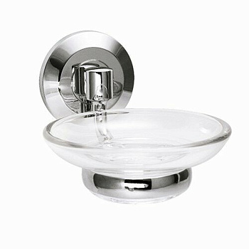Rhein K-6229O Мыльница стекло (блистер), хром, WasserKRAFT Rhein K-6229O Мыльница стекло (блистер), хром, WasserKRAFT