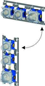 Скрытая монтажная часть для смесителя Paffoni Modular Box MDBOX018