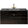 Тумба Piazza 80 черная + золото_Комплект 841-080-BG Boheme Тумба Piazza 80 черная + золото_Комплект 841-080-BG Boheme