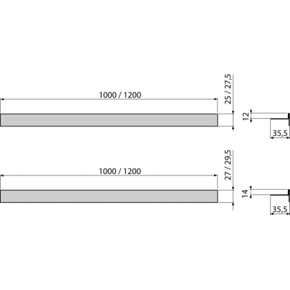 Pейка из нержавеющей стали для пола с уклоном, двухсторонняя