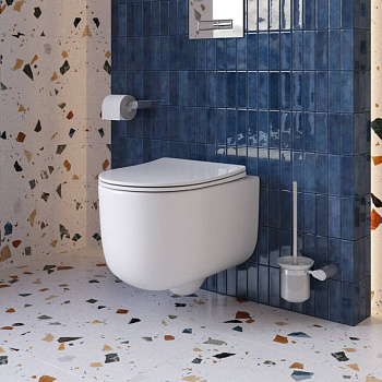 Унитаз подвесной безободковый с сиденьем и смывом TORNADO BelBagno SOFT-TOR Унитаз подвесной безободковый с сиденьем и смывом TORNADO BelBagno SOFT-TOR