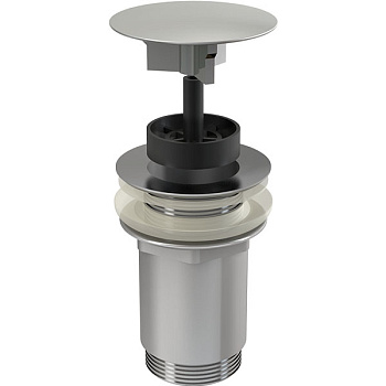 Донный клапан сифона для умывальника 5/4" цельнометаллический с большой заглушкой, для умывальников без перелива Донный клапан сифона для умывальника 5/4" цельнометаллический с большой заглушкой, для умывальников без перелива