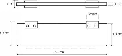 Полочка Bemeta Via 135002242 Полочка Bemeta Via 135002242