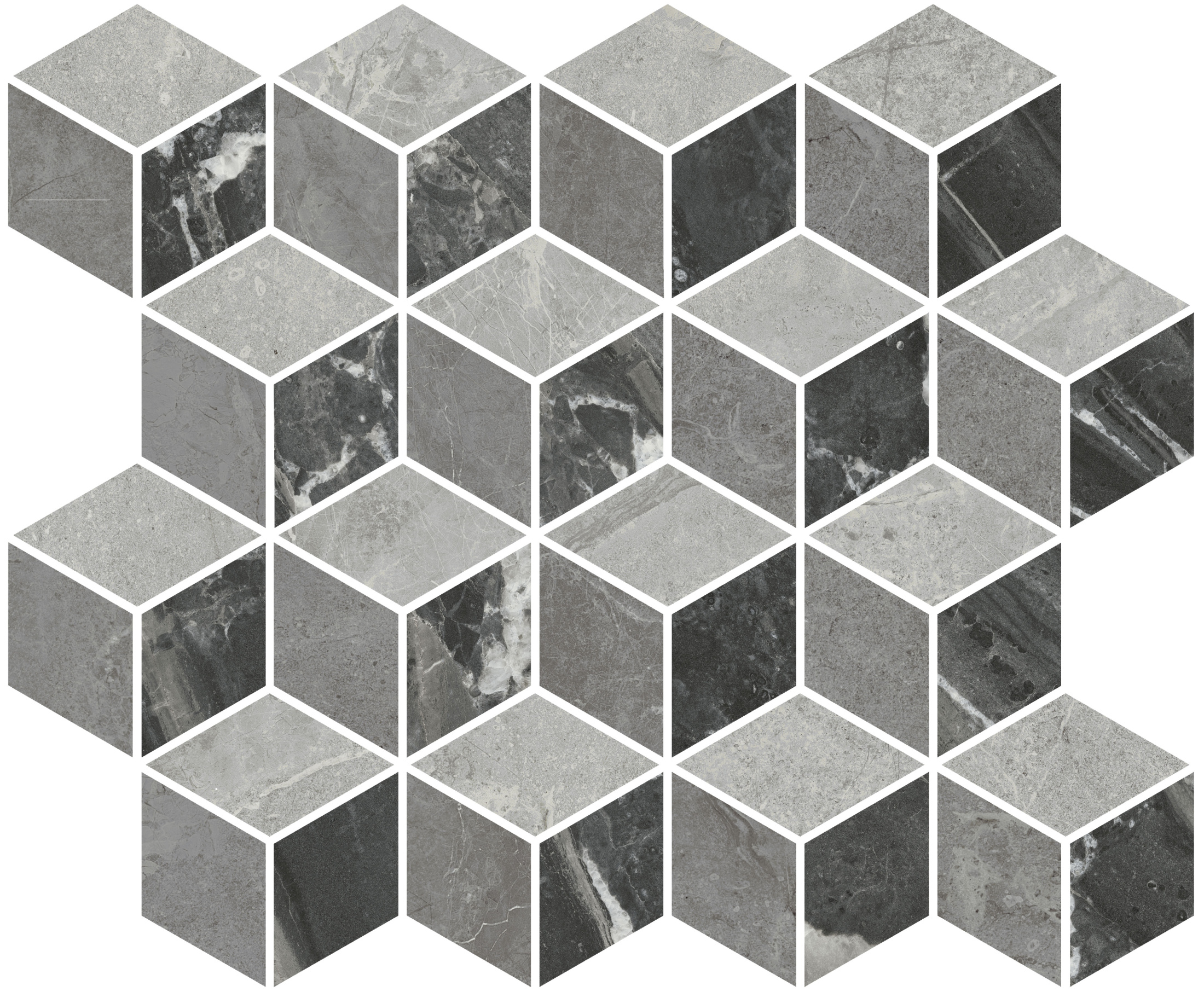 Декор Риальто 1 мозаичный глянцевый 45x37,5x1