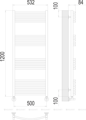 Полотенцесушитель Terminus Классик П22 500х1200