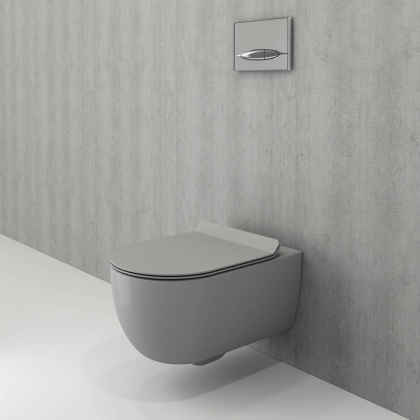 Чаша унитаза подвесного Bocchi V-Tondo 1416-006-0129, серый матовый