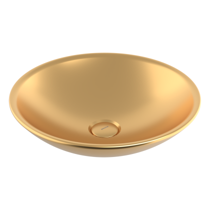 Раковина Lucca D400, H100 без перелива, б/отв.смес, мат.зол 1120-403-0125, шт