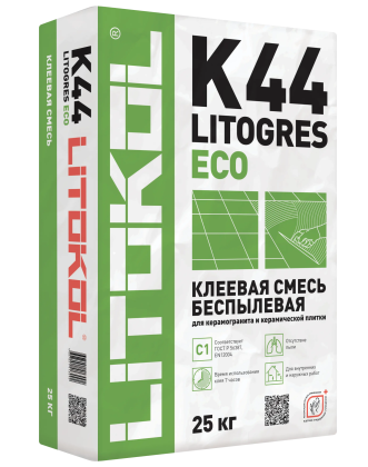 Клей цементный С1 LITOGRES K44 ECO 25кг