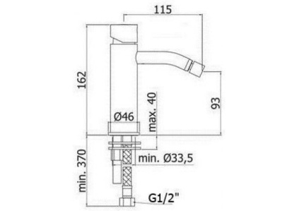 Смеситель для биде Paffoni Light LIGX131CR