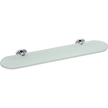 Стеклянная полка Bemeta Oval 118402031 Хром