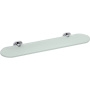 Стеклянная полка Bemeta Oval 118402031 Хром