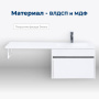 Тумба под раковину Aquanet Токио 58 белый (подвесная, 1 ящик) Тумба под раковину Aquanet Токио 58 белый (подвесная, 1 ящик)